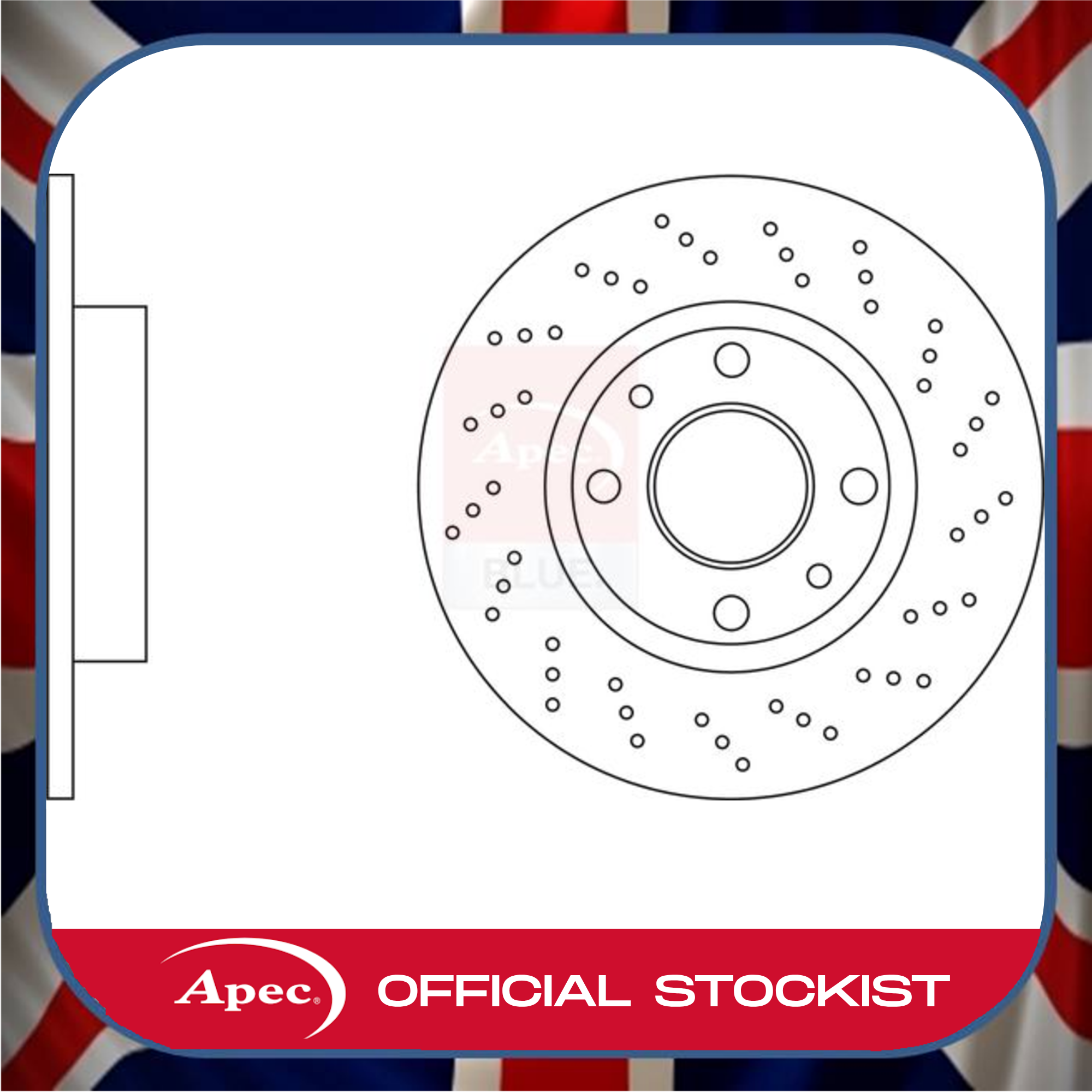 Fiat 500 Rear 240mm Solid Brake Disc Fits Abarth R90 APEC SDK7152